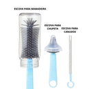 Kit Escova De Limpeza Garrafas Mamadeiras Bicos Portátil -