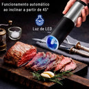 Moedor Elétrico De Sal Pimenta Temperos Pilhas Aço Inox -