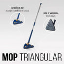 Mop De Limpeza Triângulo Ajustável Giratório 360° Esfreg -