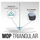 Mop De Limpeza Triângulo Ajustável Giratório 360° Esfreg -