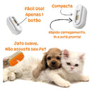 Escova Removedora Pelos Caes E Gatos Vapor 3Em1 Rasqueadeira
