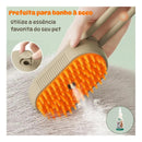 Escova Removedora Pelos Caes E Gatos Vapor 3Em1 Rasqueadeira