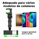 Suporte Celular Universal Carro Mesa Gravação C Trava -