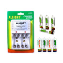 Kit 8 Pilhas Recarregáveis AA/AAA + Carregador Bivolt -