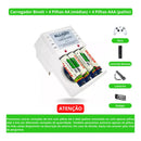 Kit 8 Pilhas Recarregáveis AA/AAA + Carregador Bivolt -