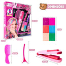 Brinquedo Mechas Coloridas Kit Menina Pinte O Cabelo -