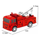 Carrinhos De Bombeiro Friccao Miniatura Brinquedo 6 Pecas -