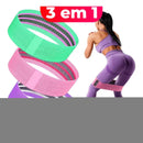 Extensor Academia Kit 3 Faixas Elásticas Para Treino -