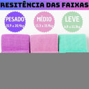 Extensor Academia Kit 3 Faixas Elásticas Para Treino -