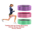 Extensor Academia Kit 3 Faixas Elásticas Para Treino -