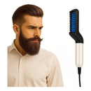 Pente Elétrico Modelador Chapinha Barba Cabelo Masculino B -