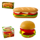 Kit Mini Hambúrguer E Sanduíche Monta E Desmonta Brinquedo -