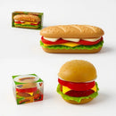 Kit Mini Hambúrguer E Sanduíche Monta E Desmonta Brinquedo -
