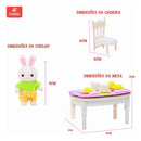 Conjunto De Móveis De Sala De Jantar Family Of Rabbits Simi