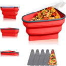 Pote Armazenamento Para Pizza Recipiente Expansível Silicone