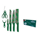 Kit De Facas Natalinas 6 Pecas - Cozinha E Mesa De Natal -