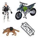 Kit Militar Base Operações Combate Brinquedo Infantil Moto -