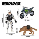 Kit Militar Base Operações Combate Brinquedo Infantil Moto -