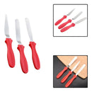 Kit 3 Espátulas De Inox Para Confeitar Decorar Bolo Torta -