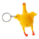 Chaveiro Squish Fidget Toy Galinha De Apertar Ovo Antistress