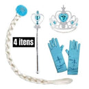 Kit Fantasia Princesa Do Gelo Infantil Frozen -