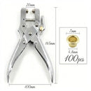 Alicate Furador Aplicador De Ilhós 4,6 E 4,8Mm 20 Folhas -