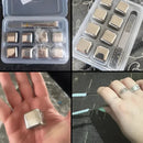 Cubos De Gelo Aço Inox 8 Peças - Pegador Para Whisky E D