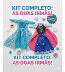 2 Roupas De Boneca Irmãs Encantadas Princesas Do Gelo -