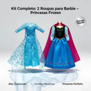 2 Roupas De Boneca Irmãs Encantadas Princesas Do Gelo -