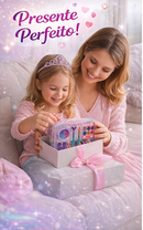 Kit Maquiagem Infantil Completo Estojo Paleta Batom Pinceis