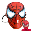 Mascara Homem Aranha Super Heroi Plastico Infantil Cosplay -