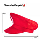 Chapéu Vermelho Mario Fantasia Estilo Clássico Cosplay -