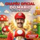 Chapéu Vermelho Mario Fantasia Estilo Clássico Cosplay -
