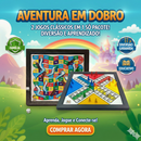 Jogo Tabuleiro Ludo & Trilha Sobe e Desce 2 Em 1 -