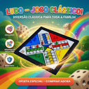Jogo Tabuleiro Ludo & Trilha Sobe e Desce 2 Em 1 -