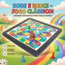 Jogo Tabuleiro Ludo & Trilha Sobe e Desce 2 Em 1 -