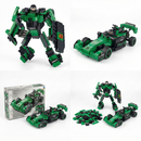 Blocos de Montar Carro F1 de Corrida + Robô 2 em 1 SB -