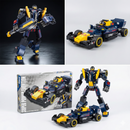 Blocos de Montar Carro F1 de Corrida + Robô 2 em 1 Bull -