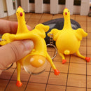 Chaveiro Squish Fidget Toy Galinha De Apertar Ovo Antistress