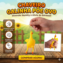 Chaveiro Squish Fidget Toy Galinha De Apertar Ovo Antistress