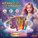 Kit 5 Pentes Giz Para Pintar Cabelo Infantil Criatividade -
