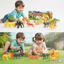 Kit 13 itens Animais Safari Brinquedo infantil -