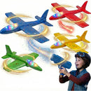 Avião Lançador - Luzes Led Diversão E Aventuras