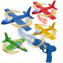 Avião Lançador - Luzes Led Diversão E Aventuras