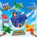 Avião Lançador - Luzes Led Diversão E Aventuras