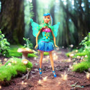 Boneca - Asas C/ Brilho Ballet Articulada 30Cm - Promoçã