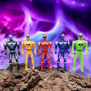 Kit 5 Bonecos Power Ranger Brinquedos Infantil -