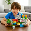 Kit 80 Blocos Magnéticos Cubos Fazenda 80 Peças -