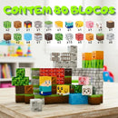 Kit 80 Blocos Magnéticos Cubos Fazenda 80 Peças -