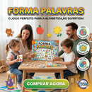 Jogo Educativo Pedagógico Forma Palavras - 120 Letras